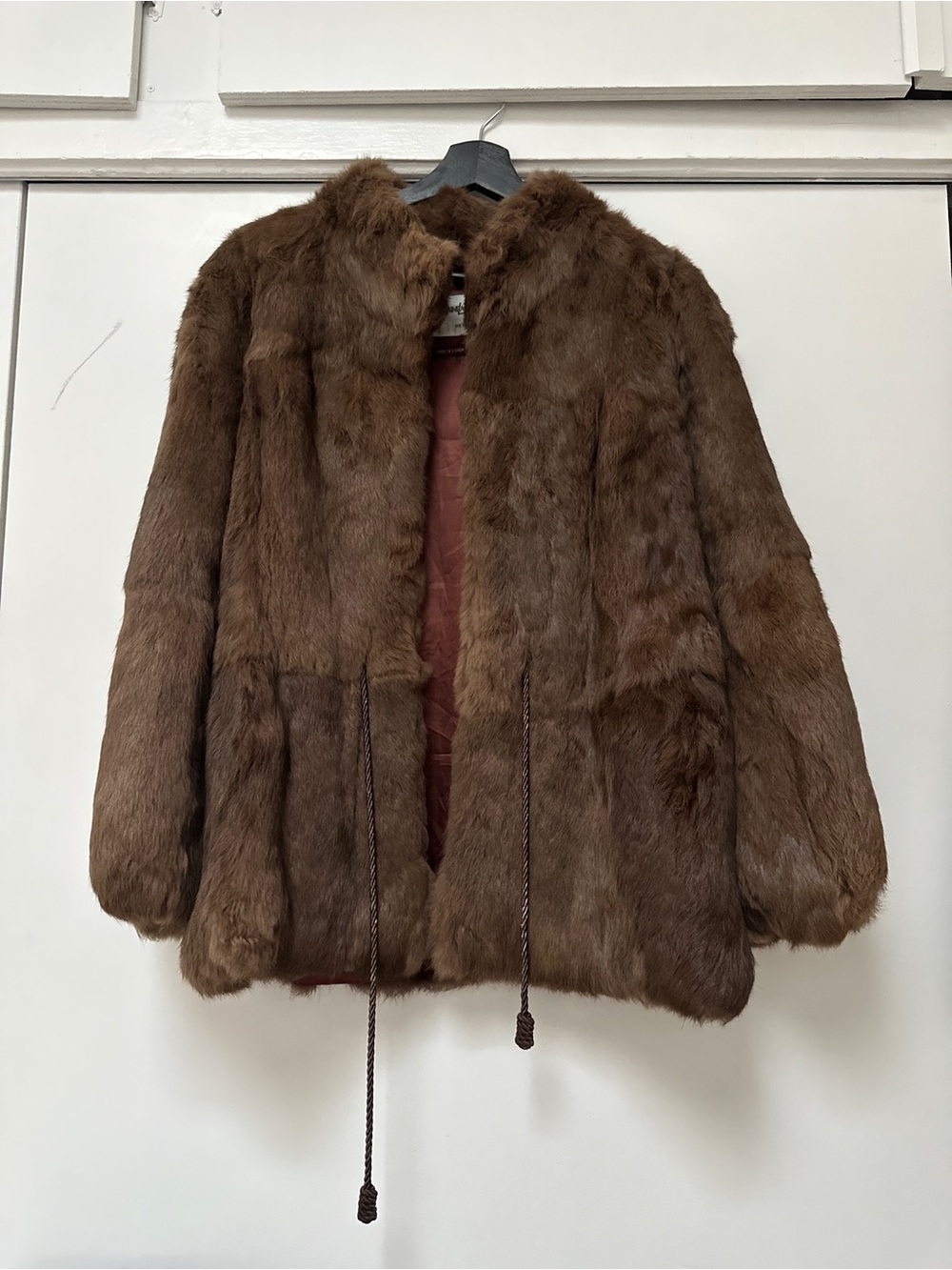 Jacques Saint Laurent Genuine Rabbit Fur Jacket